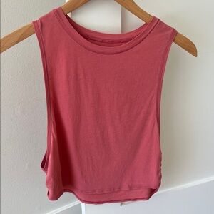 Lululemon Cotton Sleeveless Rose Pink Top, Size 2